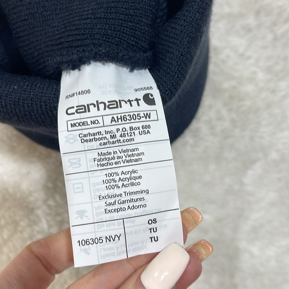 Carhartt Women's Cuffed Knit Floral Patch Beanie - Picture 4 of 8
